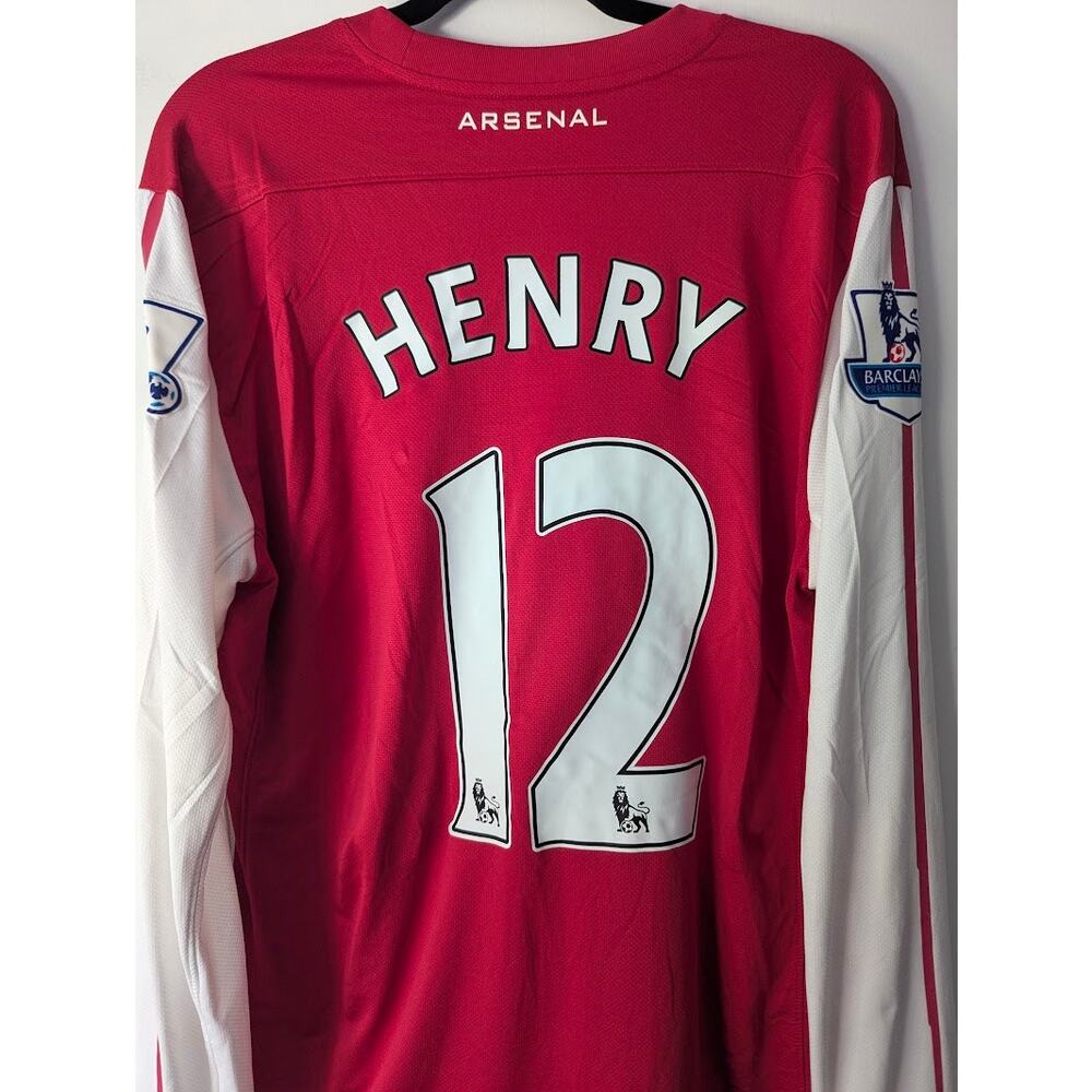 Arsenal Thierry Henry 2011/12 Home Jersey Large LS EPL Fully Patched